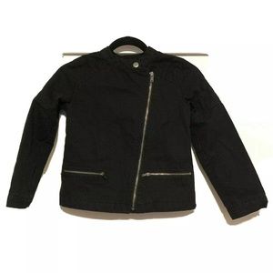 🌺 Girls Gap Kids Quilted Moto Jacket Sz MD EUC